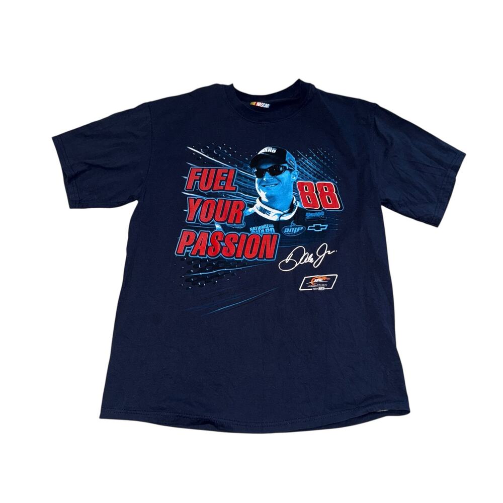 Nascar Navy Fuel Your Passion Dale Jr 88 2009 Tour Racing Graphic Tee Size Large